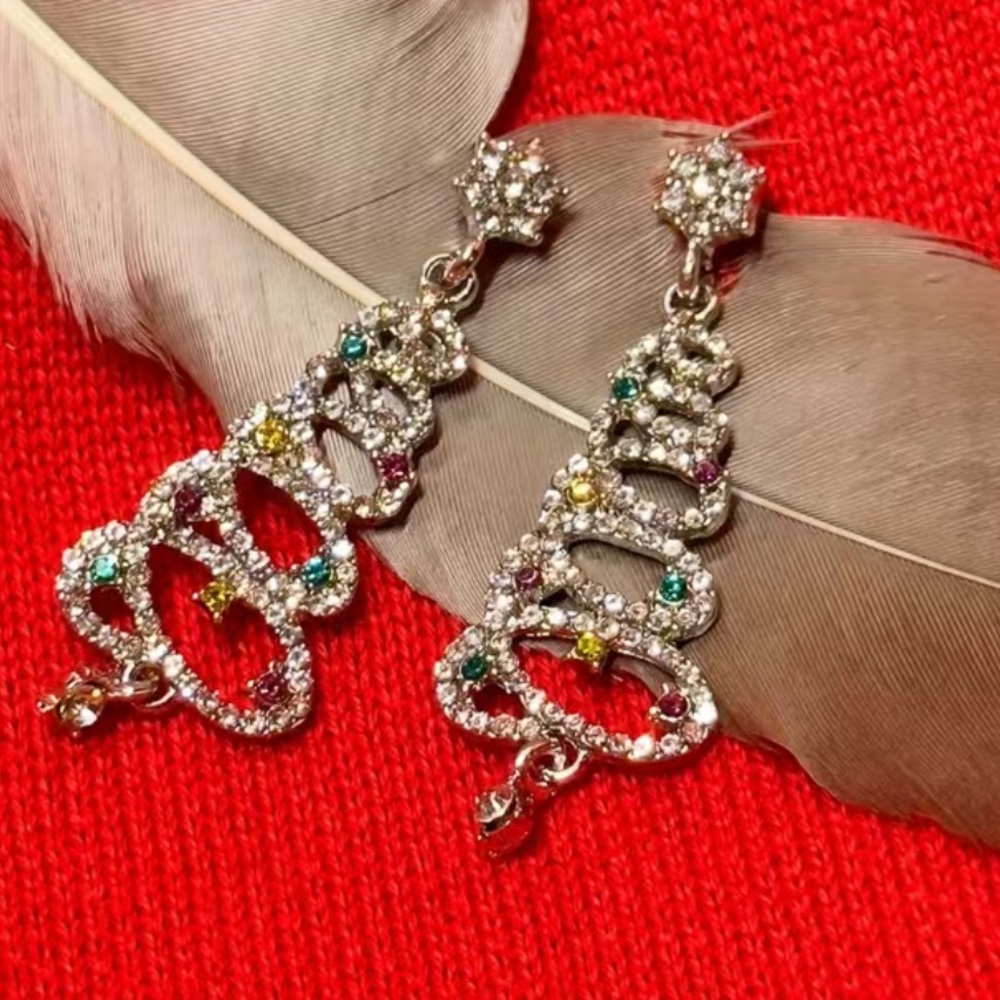 Sparkly Christmas Tree Earrings BRAND NEW - Picture 3 of 7